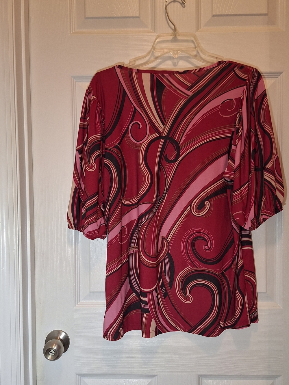new directions Colorful Swirl Pattern Scoop-Neck Tunic Top - Picture 3 of 9
